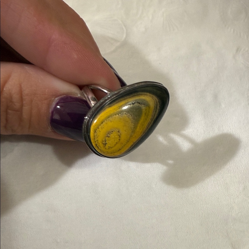 Sterling silver Jasper ring